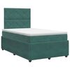 vidaXL Boxspringbed met matras Donkergroen 120 x 190 cm Fluweel