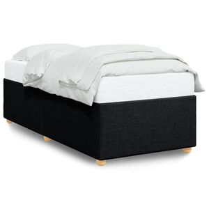 vidaXL Bedframe zonder matras 90x190 cm stof zwart