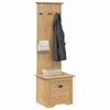 vidaXL hal kast BODO Honingbruin 50 x 40 x 156,7 cm Bewerkt hout