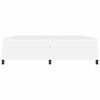 vidaXL Bedframe met matras Wit 200 x 200 cm Stof