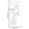 vidaXL Wanddecoratie tuin bamboe-ontwerp 105x55 cm cortenstaal