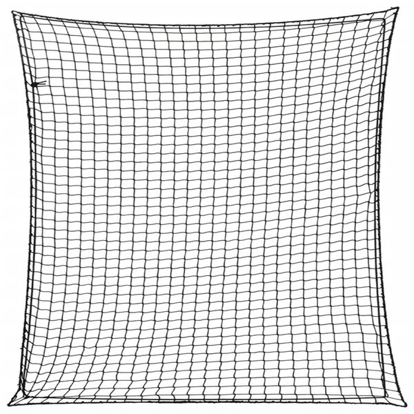 vidaXL Aanhangwagennet elastisch touw 4x4 m polypropeen zwart