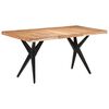 vidaXL Eettafel 160x80x76 cm massief acaciahout