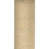 vidaXL Kattenmeubel met sisal krabpaal 74 cm crèmekleurig