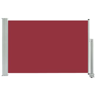 vidaXL Tuinscherm uittrekbaar 60x300 cm rood