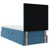 vidaXL Opslag bed met matras Donkerblauw 90 x 190 cm Fluweel