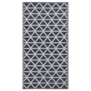 vidaXL Buitenkleed ARAKIL 160x230 cm PP zwart