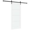 vidaXL Schuifdeur ORKDAL 86 x 198,5 cm Bewerkt hout Wit en zwart