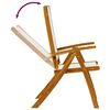vidaXL Tuinstoelen inklapbaar 6 st massief acaciahout en textileen