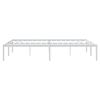 vidaXL Bedframe metaal wit 160x200 cm