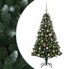 vidaXL Kunstkerstboom met Ballen 120 cm 150 LED's Warmwit