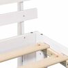 vidaXL Bedframe met hoofdeinde Wit 90 x 190 cm Massief grenenhout