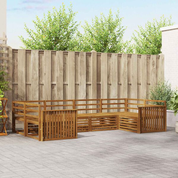 vidaXL Sofa-Sets 6 pcs Naturel Massief Acaciahout