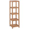 vidaXL Badkamer opbergrek 4-laags 42x42x165 cm massief teakhout