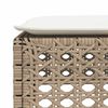 vidaXL 7-delige Loungeset met kussens poly rattan beige