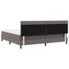 vidaXL Boxspringbed met matras Grijs 200 x 200 cm Kunstleer