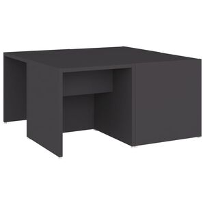 vidaXL Salontafels 4 st 33x33x33 cm bewerkt hout grijs