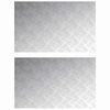 vidaXL Trap Tread 2 st 80 x 50 cm Zilver Aluminium Rechthoekig