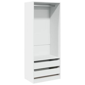 vidaXL Kledingkast 80x50x200 cm bewerkt hout wit