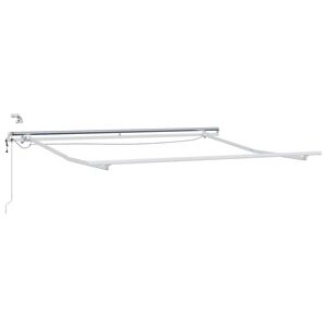 vidaXL Elektrisch zonnescherm frame met led en sensor 3 x 2,5 m Wit