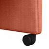 vidaXL Dining Stoelen met Wielen 2 pcs Rood-oranje 57 x 66 x 94 cm