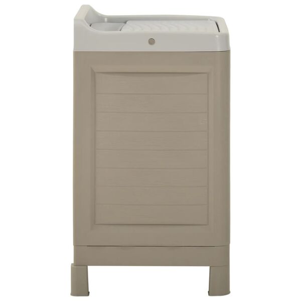 vidaXL Wasruimtekast 60x51x89 cm zandkleurig