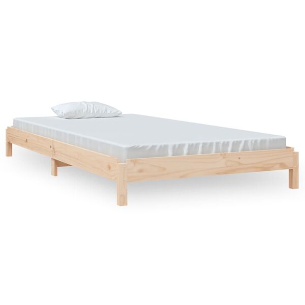vidaXL Bed stapelbaar 80x200 cm massief grenenhout