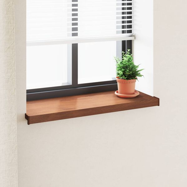 vidaXL Raamsokkel Bruin Hout 100 x 35 x 4,5 cm PVC
