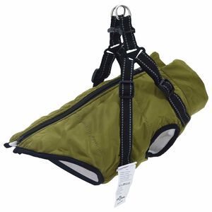 vidaXL Hondenjas Legergroen L36 Fleece en polyester
