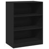 vidaXL Kledingkast 77x48x102 cm bewerkt hout zwart