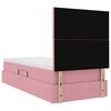 vidaXL Opbergbed met LED met matras met LED Roze 90 x 200 cm Fluweel