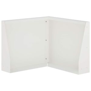vidaXL Keerwand 50 x 50 x 40 cm Staal Wit