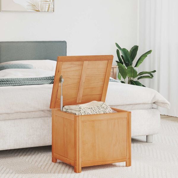 vidaXL Opbergbox Naturel 50 x 45 x 45 cm Engineered wood en eik