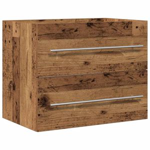 vidaXL Wastafelmeubel 60x38,5x48 cm spaanplaat oud hout