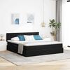 vidaXL Opslag bed met matras met hoofdeinde Zwart 180 x 200 cm Fluweel