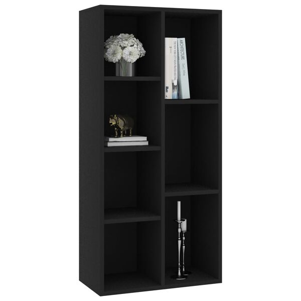 vidaXL Boekenkast 50x25x106 cm bewerkt hout zwart