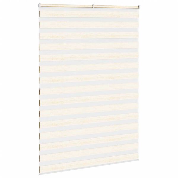 vidaXL Zebra rolgordijn 160x200 cm stofbreedte 155,9 cm marmerbeige