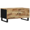 vidaXL Salontafel 80x50x40 cm massief mangohout en bewerkt hout