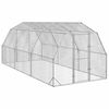 vidaXL Kippenren 2,5x6x2,25 m gegalvaniseerd staal