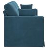 vidaXL Bank Blauw 228 x 78 x 80 cm Fluweel