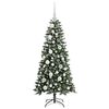 vidaXL Kunstkerstboom met 150 LED Groen 120 cm PVC en Plastic en Staal