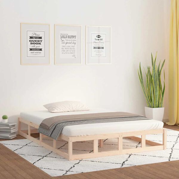 vidaXL Bedframe massief hout 160x200 cm