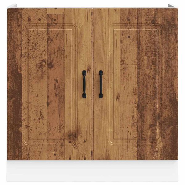 vidaXL Spoelbakonderkast Kalmar 80x46x81,5 cm bewerkt hout oud hout