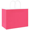 vidaXL Papieren zakken 50 st met hengsels 32x17x25 cm roze