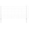 vidaXL Hek met Paal Zilver 1 x 50 m Staal
