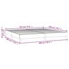 vidaXL Boxspring bed stof donkerbruin 200x200 cm