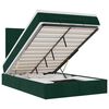 vidaXL Ottoman bed met matrassen en LED's 120x200cm fluweel
