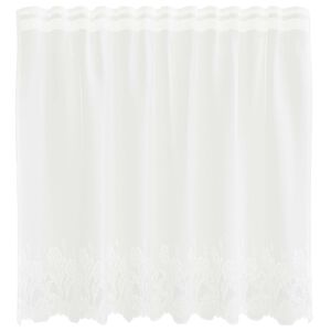 vidaXL Kantgordijn Wit 80 x 150 cm Polyester