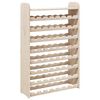 vidaXL Wijnrek met bovenblad 72,5x25x111,5 cm massief grenenhout