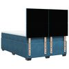 vidaXL Boxspring met matras fluweel blauw 140x190 cm